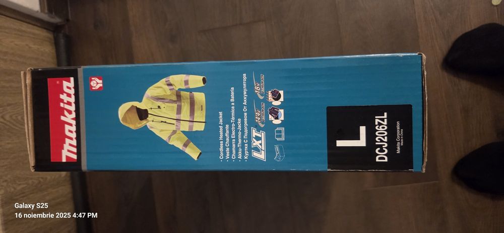 Makita  Jacheta cu incalzire compatibila cu acumulatori 18V si 14.4V L