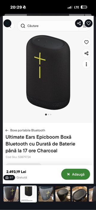 Boxa portabila  Epicboom ,originala ,impecabila !