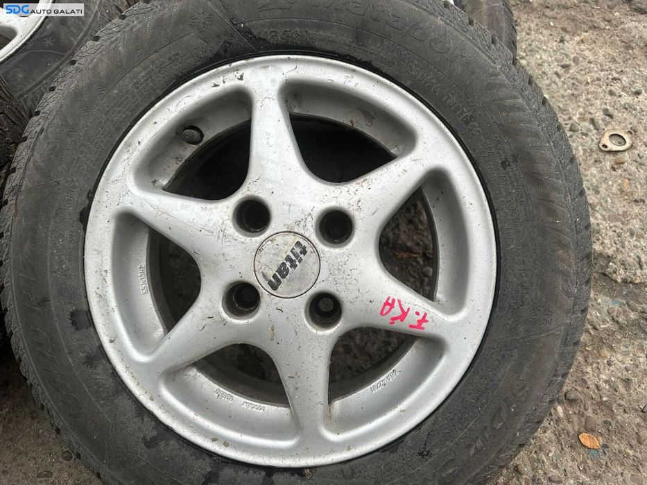 Set 4 Jante Roti Aliaj 165 70 R13 4x108 cu Cauciucuri Iarna Ford Mondeo 2 1996 - 2000 [X4129]