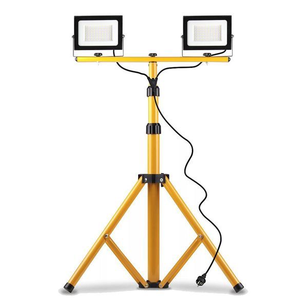 Led лампа smd със стойка трипод 2x50w 4500k