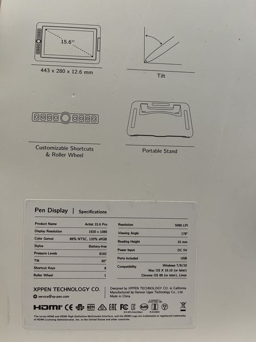 Display grafic XP-Pen Artist 15.6