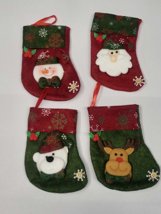 Коледен чорап за подаръци за окачване