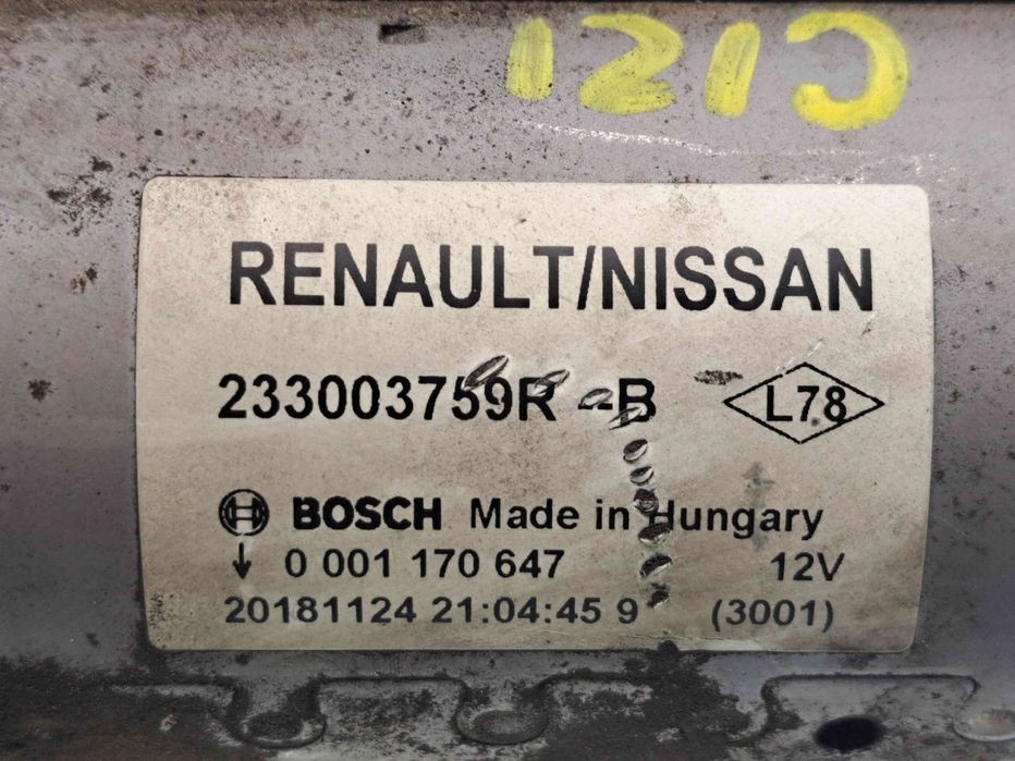 Electromotor 12 dinti Dacia Logan II MCV BK (K52) [Fabr 2013-2022] 23