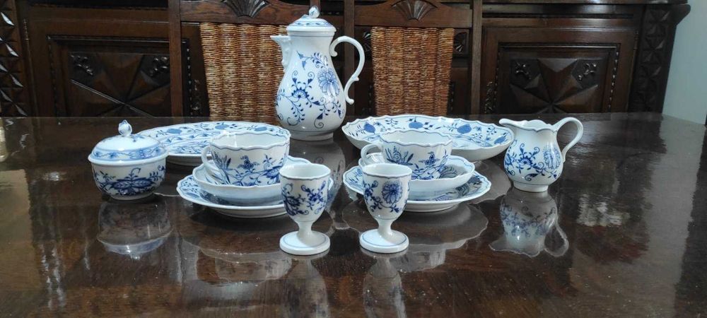 Порцелан Meissen Син лук Първо качество