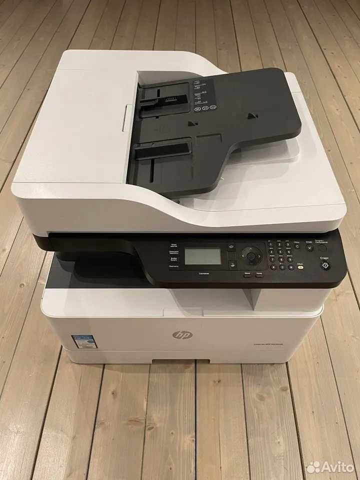 Принтер МФУ лазерное HP LaserJet M438nda, ч/б, A4 A3