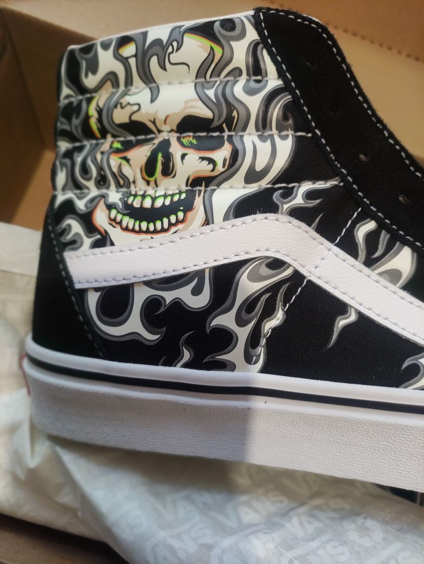 Vans SK8 Hi Skull Flame