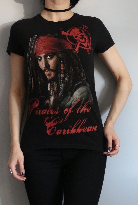 Tricou girlie Jack Sparrow - Pirates of the Caribbean, masura S