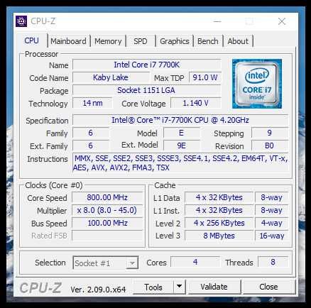 Процесор Intel® Core™ i7-7700K lga 1151