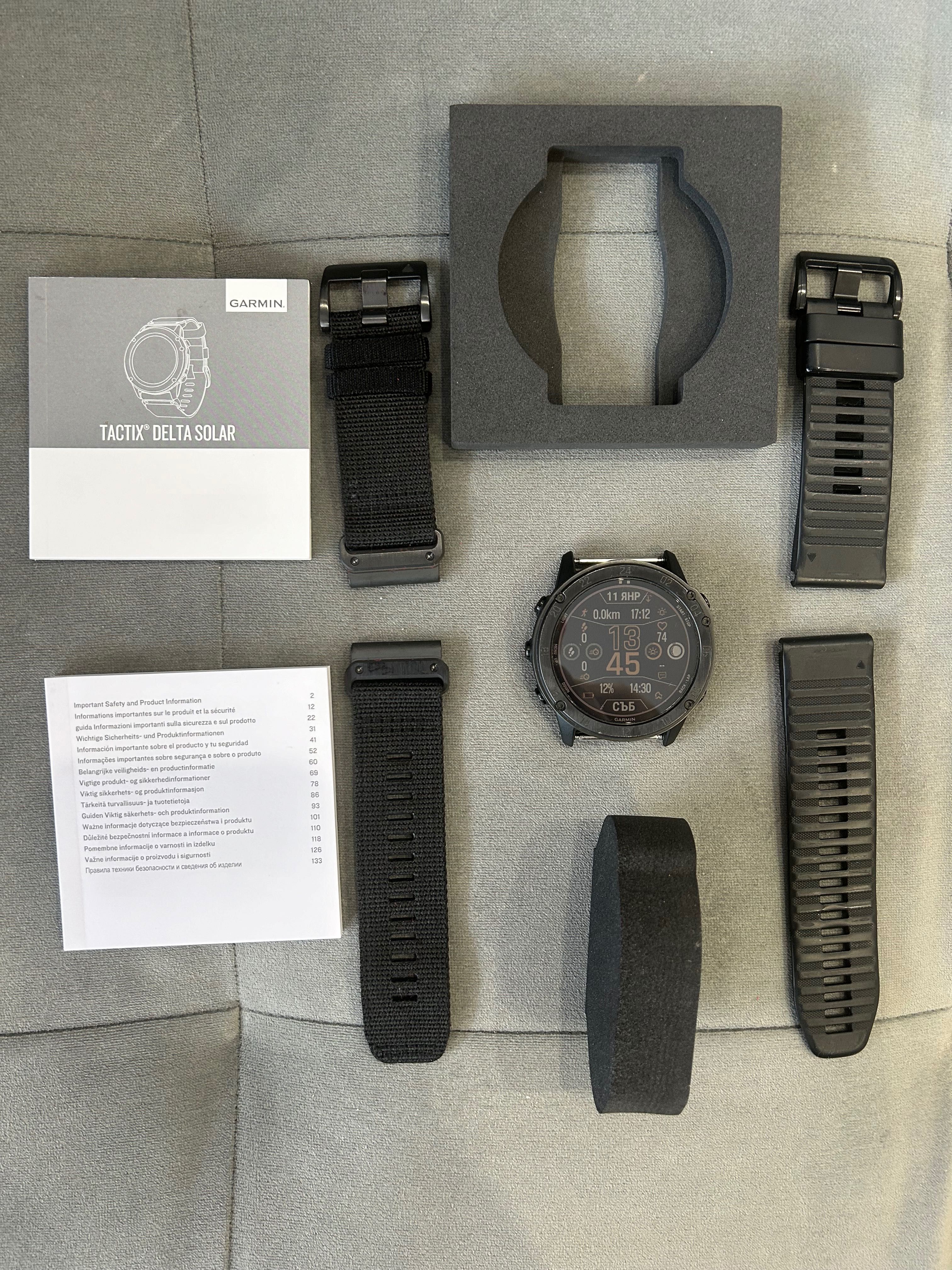 Garmin Delta Tactix Solar Premium Tactical GPS Watch