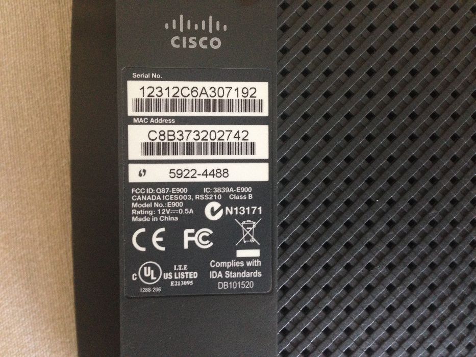 Wi-Fi Cisco E900 Router/Switch Modem