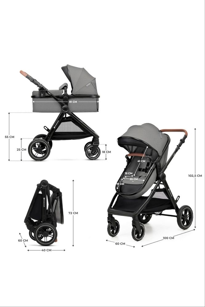 Бебешка количка Kinderkraft ESME 3 в 1