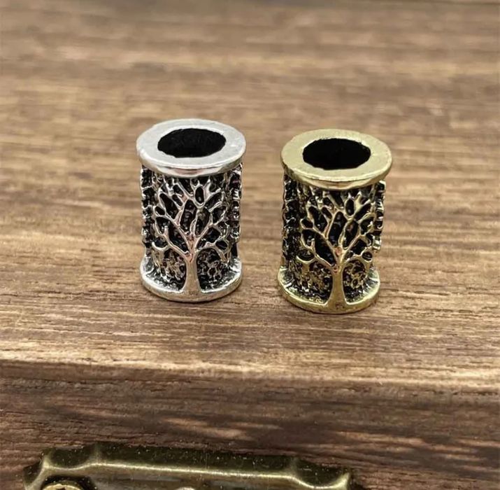 Inel barba par viking celtic rock metal casual fashion braid beds