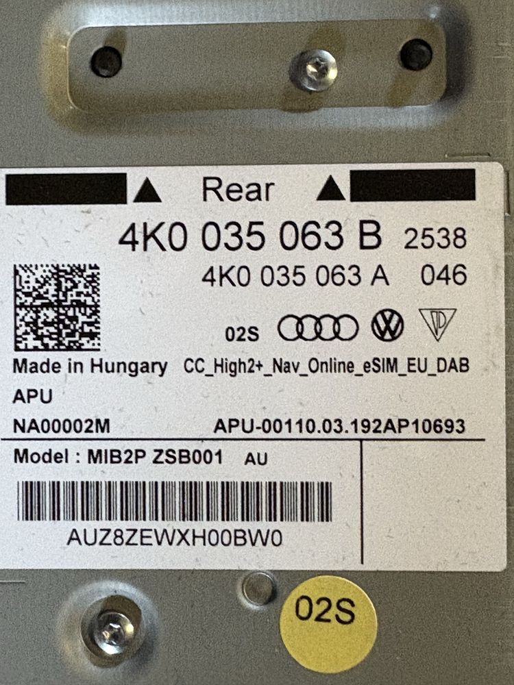 Audi A6 C8 Mmi Gps навигация