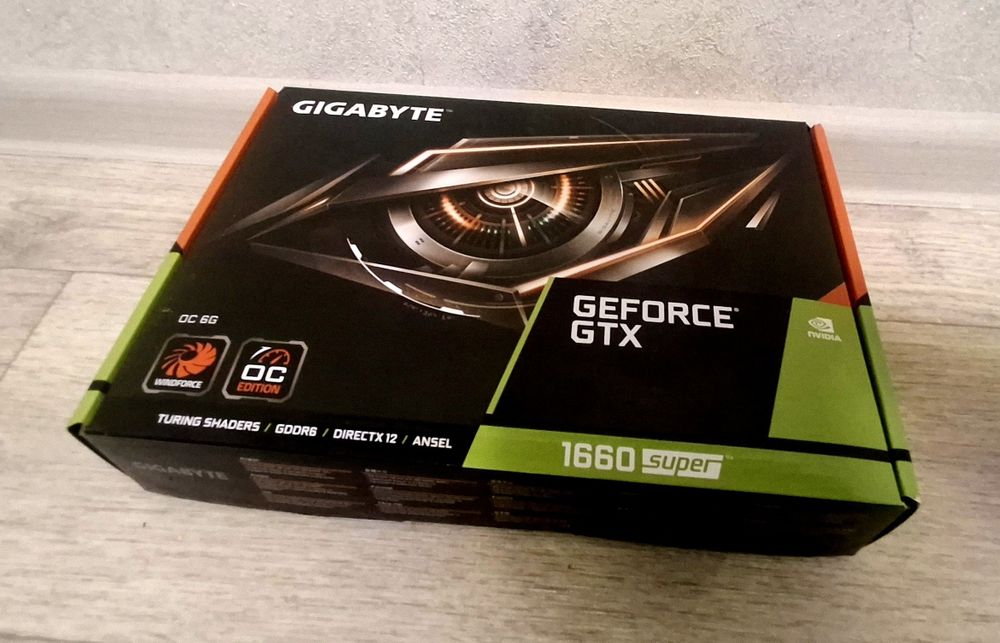 Gigabyte 1660s 6gb. OC edition