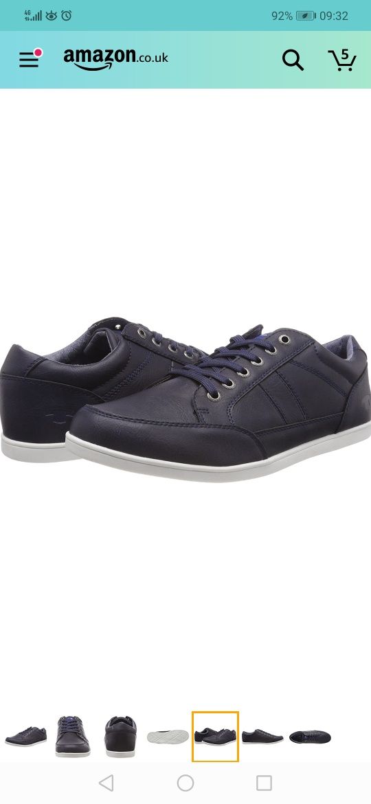 Мъжки трейнери Gola Aztec Nubuck Ash/Off Tom Tailor navy blue