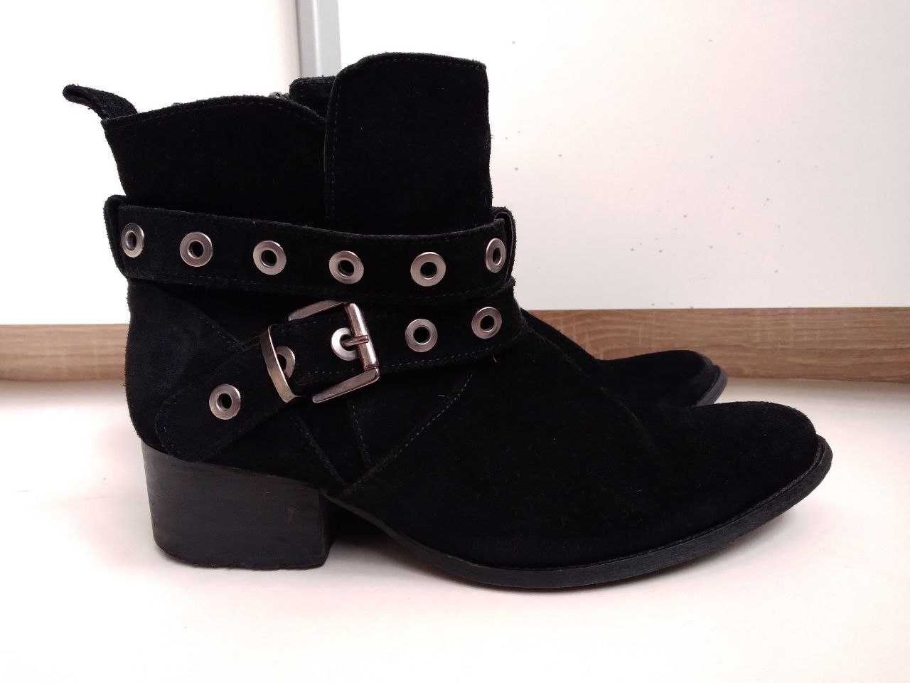 Botine dama, piele intoarsa, 40