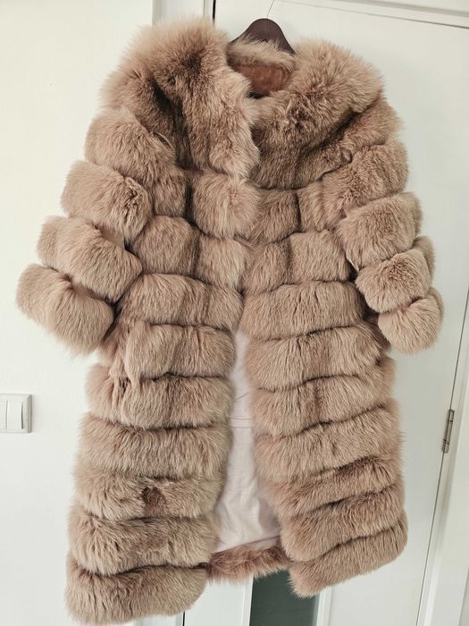 Палто естествен косъм лисица