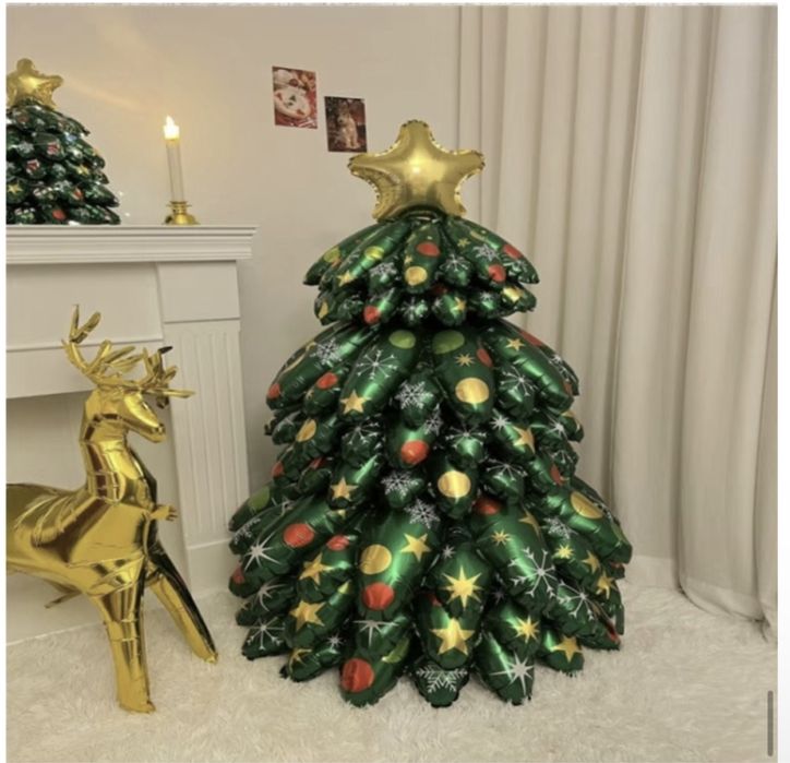 Елка надувная с оленем высота 120 см