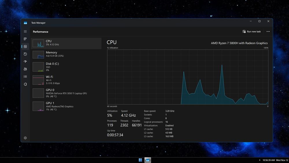 Laptop Lenovo Gaming 15.6'' IdeaPad 3, Ryzen 7, RTX 3050 Ti