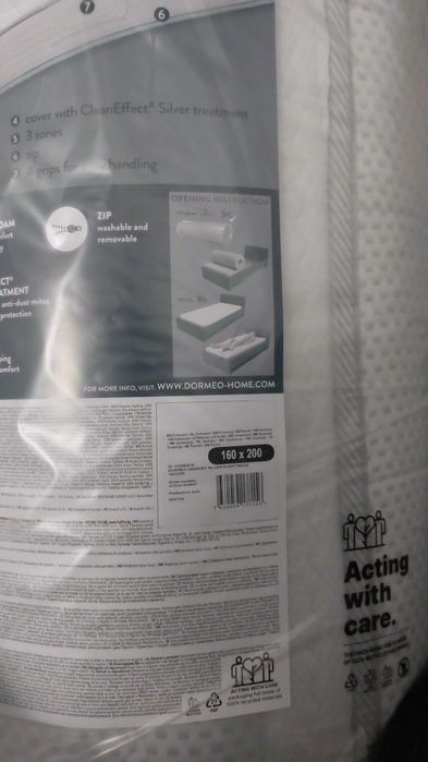 Saltea Dormeo Memory Silver 18 cm sigilata