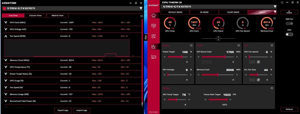 Asus ROG Strix 1070 Ti 8GB