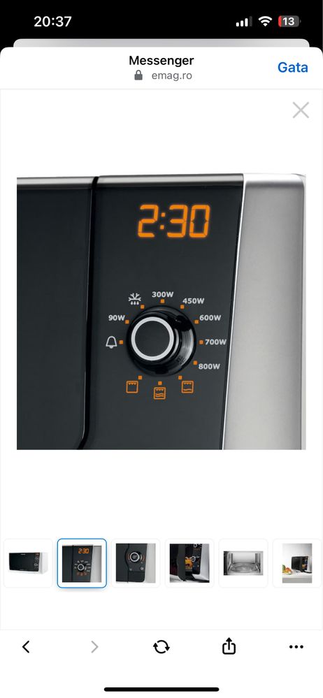 Vand cuptor cu microunde Electrolux
