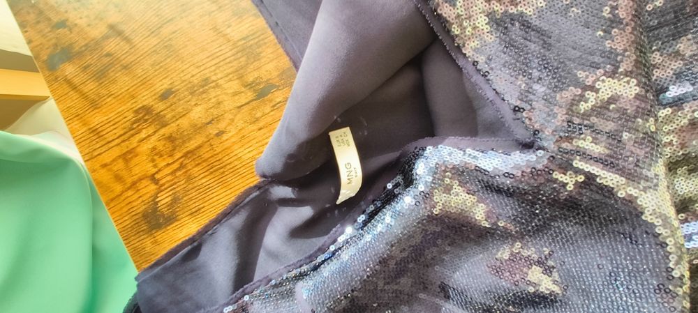 Rochie de ocazie cu paiete bleumarin S