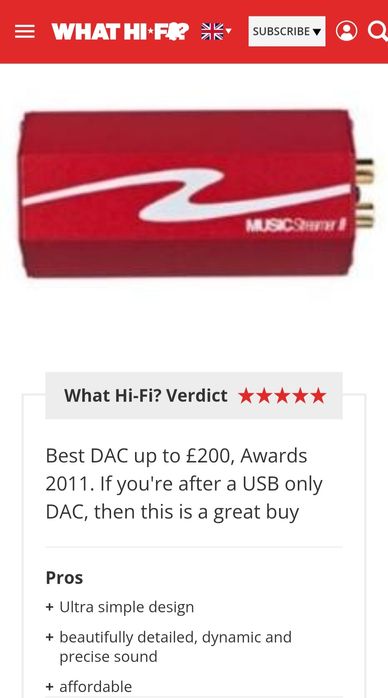 Placă de sunet externă / DAC Audio USB HRT Music Streamer II