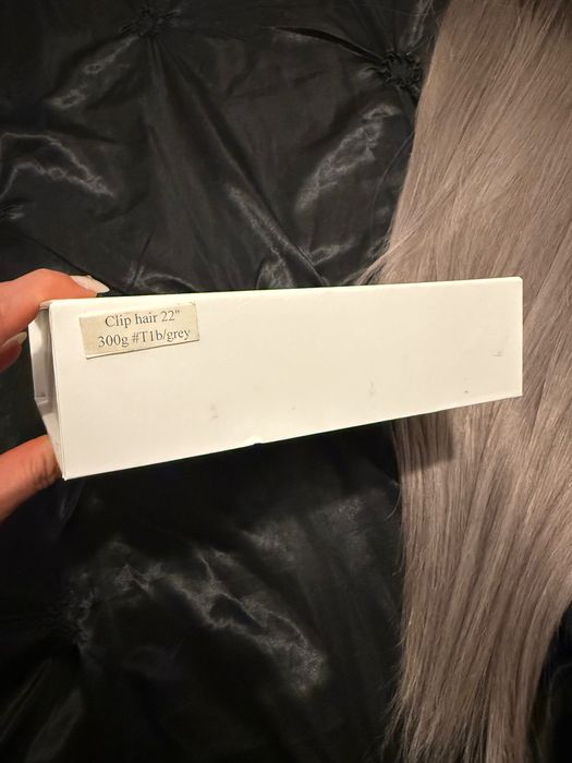 Vând extensii clip blond grey
