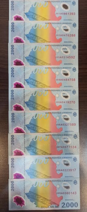 Bancnote eclipsă cap serii consecutive