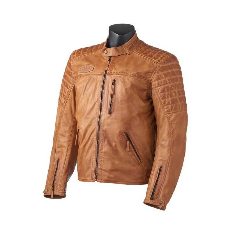 Geaca Moto GRAND CANYON Ramsey Crem - din piele