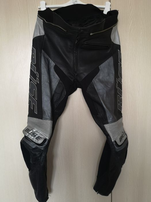 Pantaloni moto Buse fabricati din piele naturala motocicleta barbati