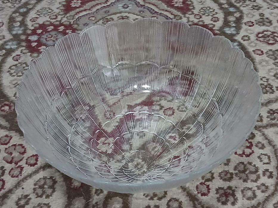 Фруктовница, стекло, большая