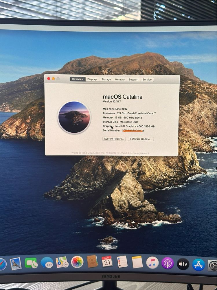Mac mini 2012 i7 2.5 Ghz, 16GB, 1TB + 128SSD