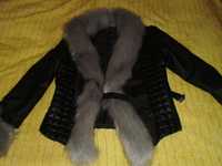 черно кожено дамско яке