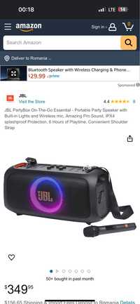 Jbl PartyBox On-The-Go Essential cu microfon +garantie