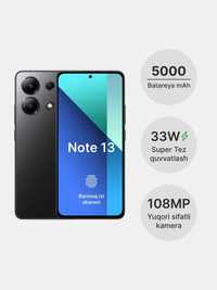 Redmi Note 13  128/256Gb (Karopka Dakument +Dostavka) New - 2024!