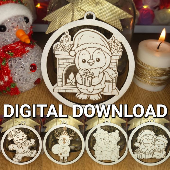 Decoratiuni de Craciun din lemn - Globuri din lemn