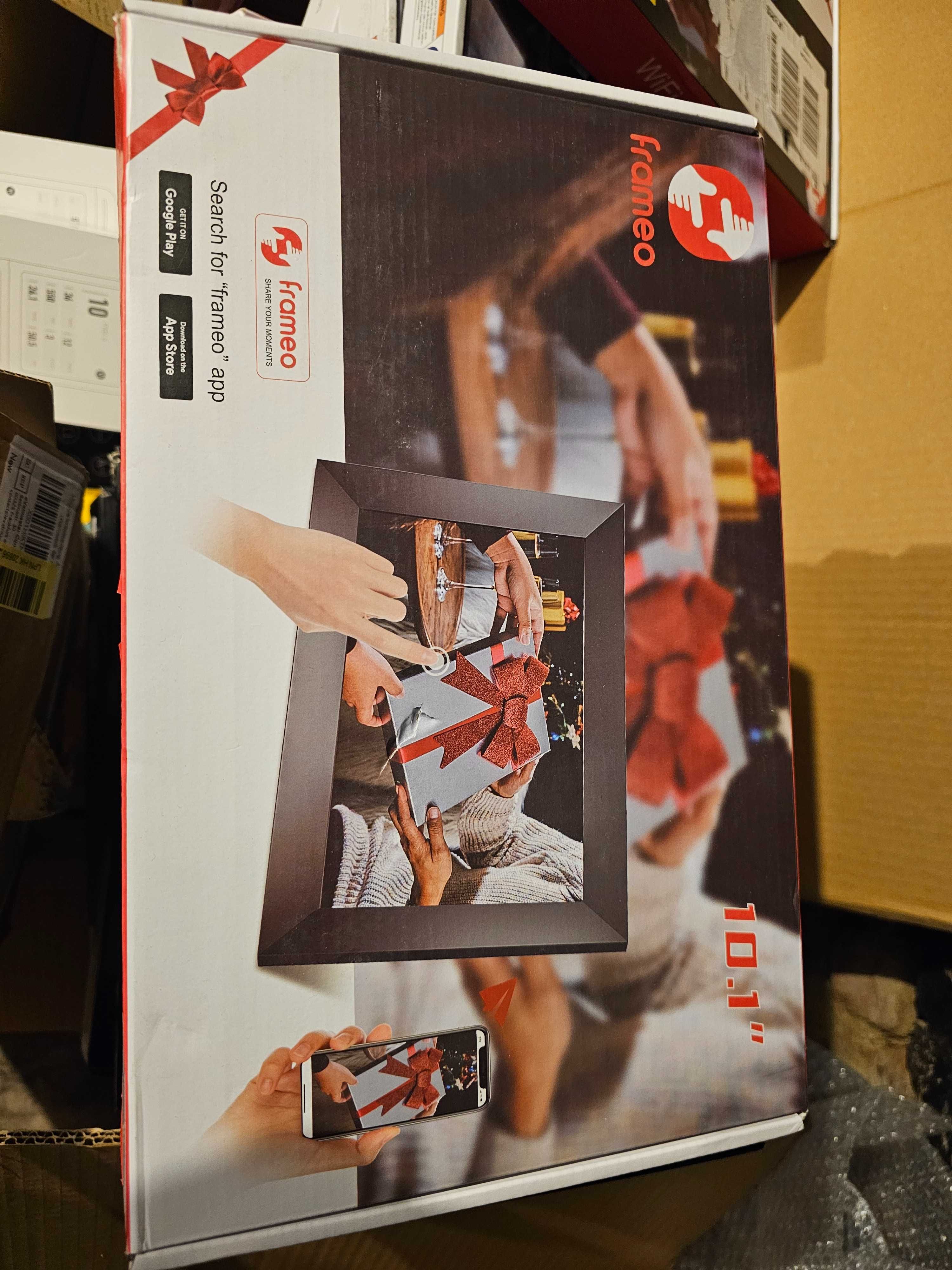 Rama foto digitala Frameo 10.1 inch cu touchscreen, conexiune WIFI Usb