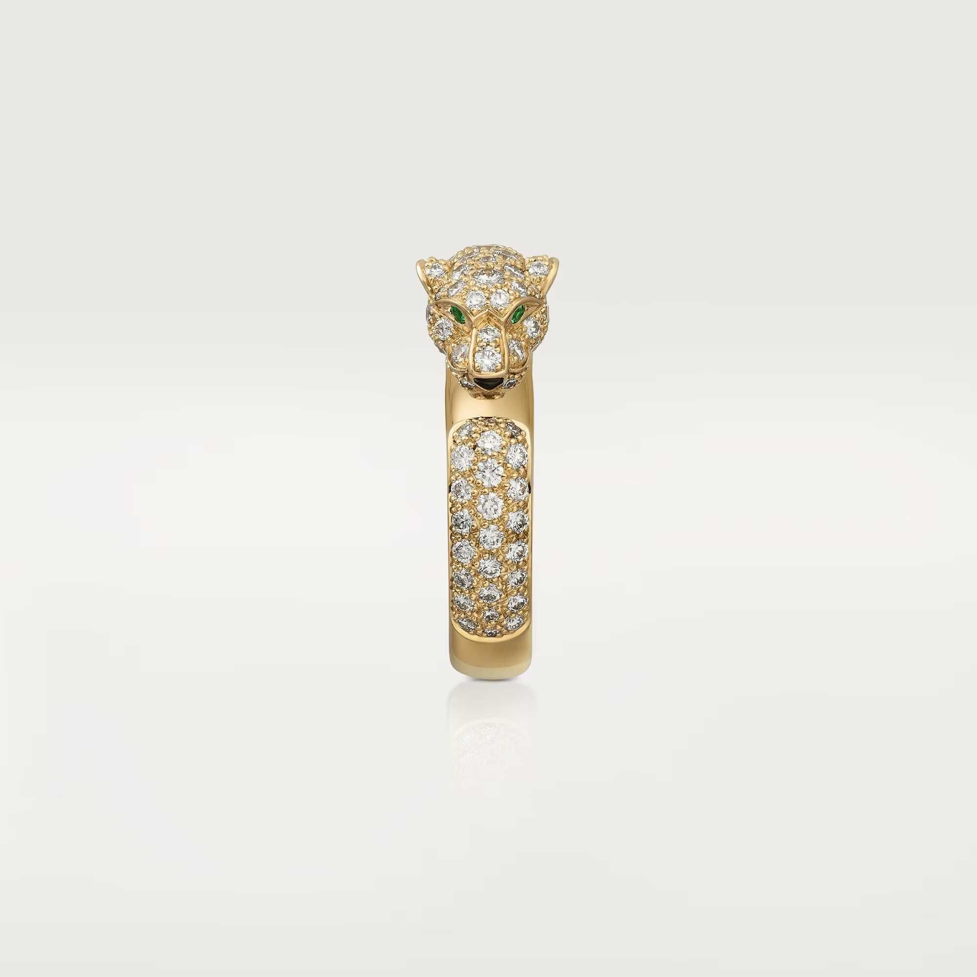 CARTIER Panthere de Cartier Gold Paved Diamonds Дамски Пръстен