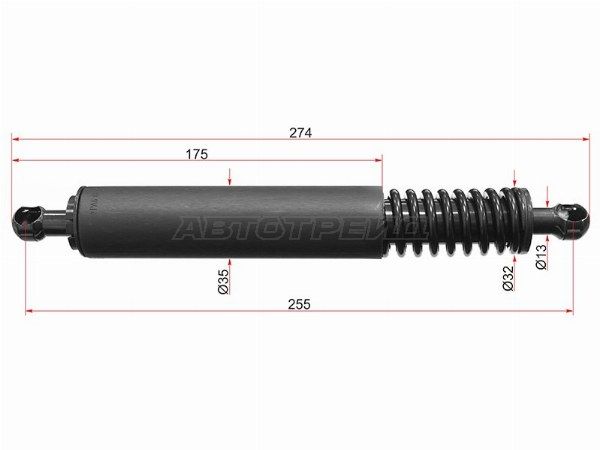 Амортизатор крышки багажника Porsche Cayenne