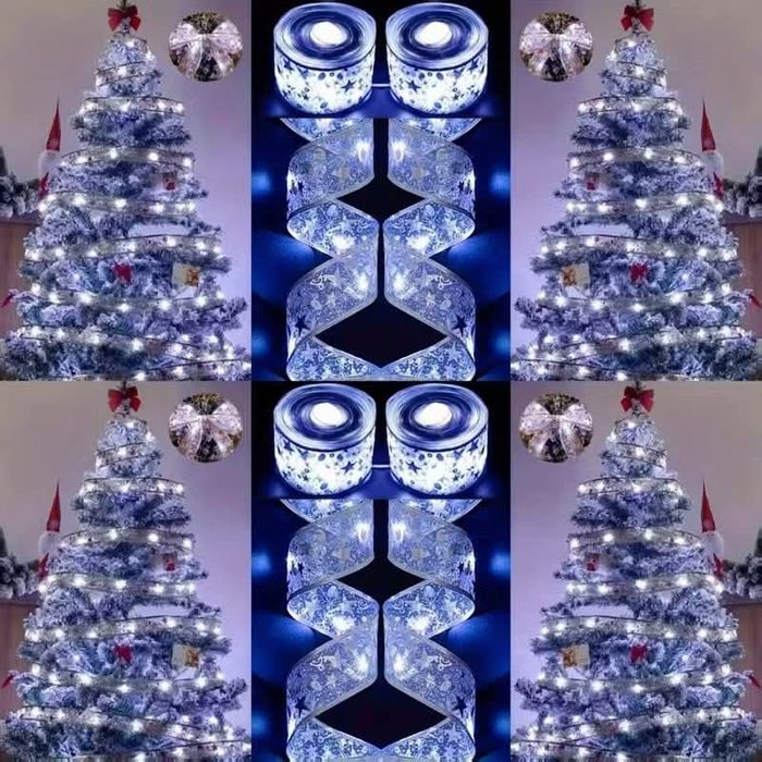 Коледна гирлянда с вградени LED лампи