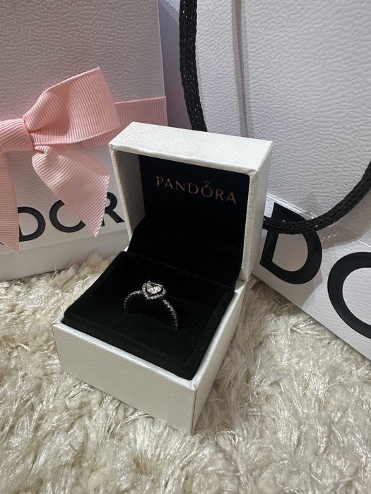 Inel Pandora Argint cu inimioara