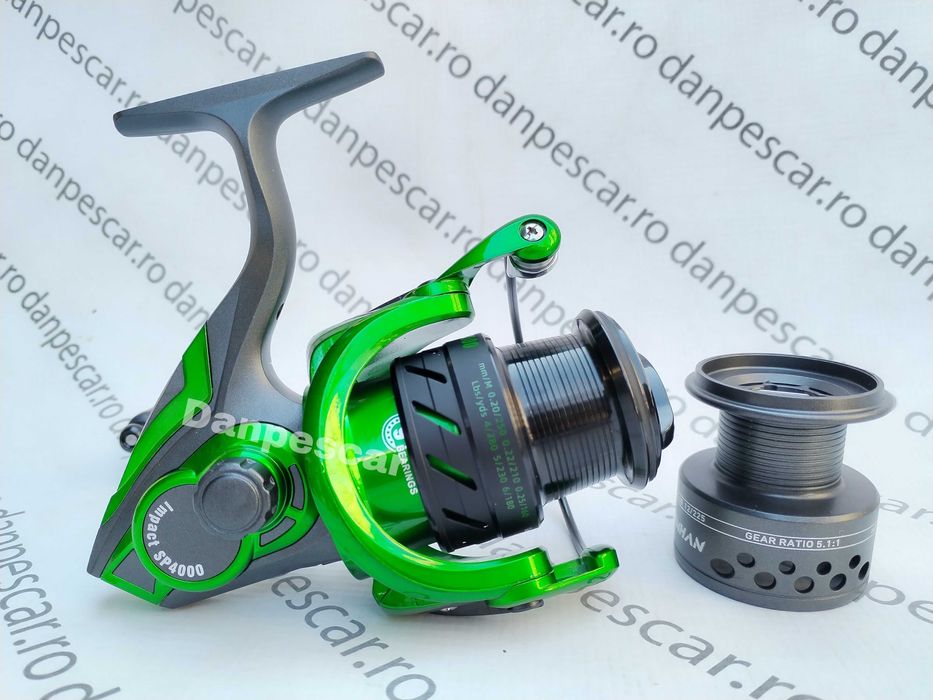 Mulineta Feeder Robinhan IMPACT SP4000 tambur long cast 10 rulmenti