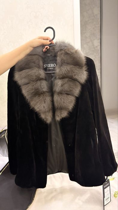 Норковая Шуба соболь 70см Натуралка