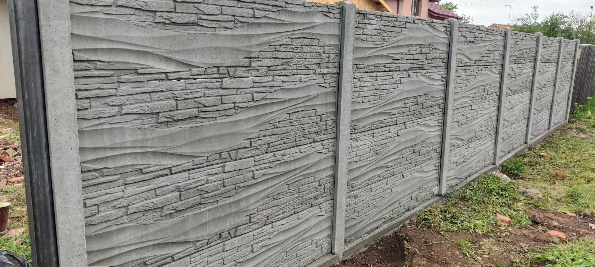 gard beton din placi