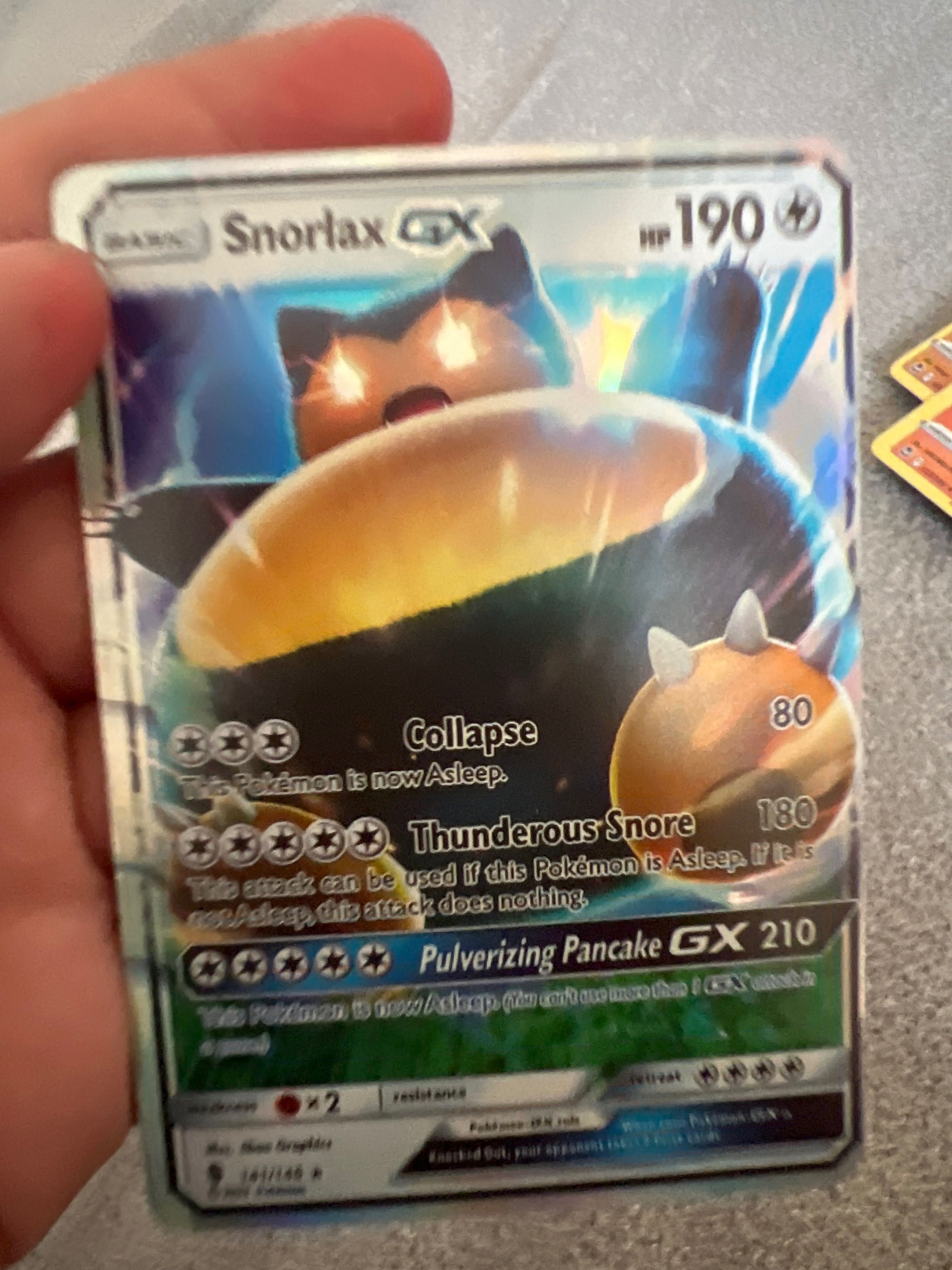 Pokémon snorlax GX