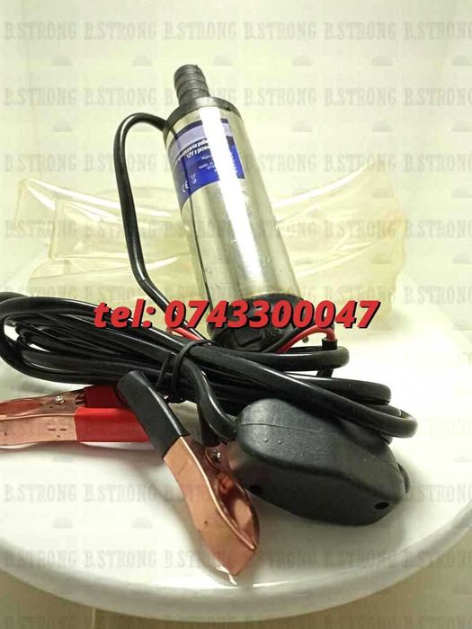 Pompa Electrica Pentru Transfer  Alimentare La Masina Motorina Si Apa