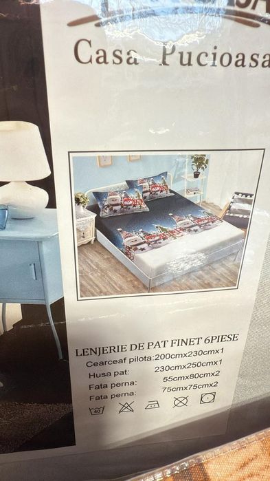 Lenjerie 6 piese Casa Pucioasa (Craciun)