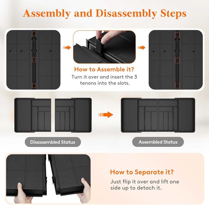 REDUS de la 170 ron, Organizator tacamuri/ustensile reglabil 54-91cm